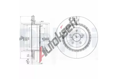 DELPHI Brzdov� kotou� - 316 mm DF BG3819, BG3819
