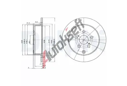 DELPHI Brzdov kotou - 269 mm DF BG3822, BG3822