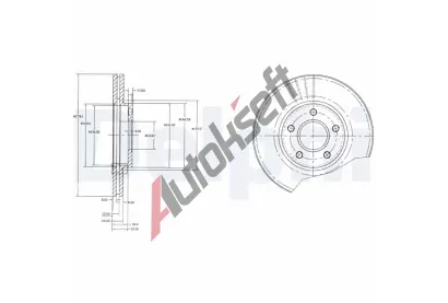 DELPHI Brzdov kotou - 278 mm DF BG3826, BG3826