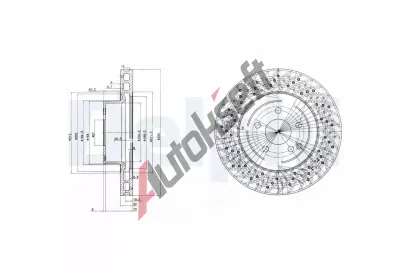 DELPHI Brzdov kotou - 330 mm DF BG3827, BG3827