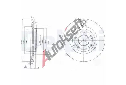 DELPHI Brzdov kotou - 276 mm DF BG3829, BG3829