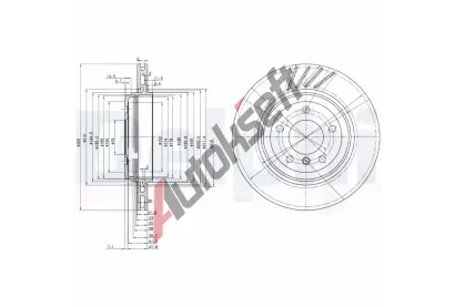 DELPHI Brzdov kotou - 320 mm DF BG3831, BG3831
