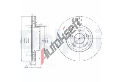 DELPHI Brzdov kotou - 300 mm DF BG3838, BG3838