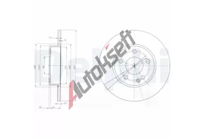 DELPHI Brzdov kotou - 276 mm DF BG3840, BG3840