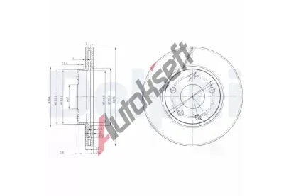 DELPHI Brzdov kotou - 276 mm DF BG3845C, BG3845C