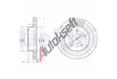 DELPHI Brzdov kotou - 288 mm DF BG3846, BG3846