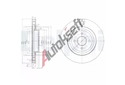 DELPHI Brzdov kotou - 324 mm DF BG3852, BG3852