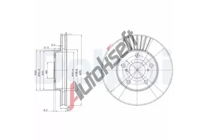 DELPHI Brzdov kotou - 275 mm DF BG3856, BG3856