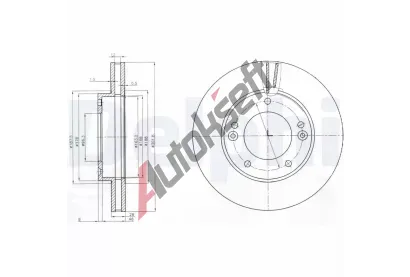 DELPHI Brzdov kotou - 302 mm DF BG3858, BG3858