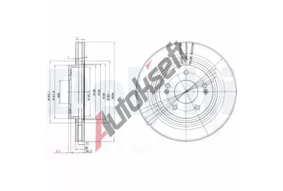 DELPHI Brzdov kotou - 294 mm DF BG3860, BG3860