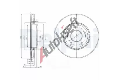 DELPHI Brzdov kotou - 280 mm DF BG3861C, BG3861C