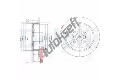 DELPHI Brzdov kotou - 269 mm DF BG3867, BG3867