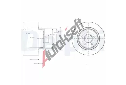 DELPHI Brzdov kotou - 278 mm DF BG3873, BG3873