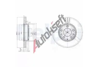 DELPHI Brzdov kotou - 283 mm DF BG3874, BG3874