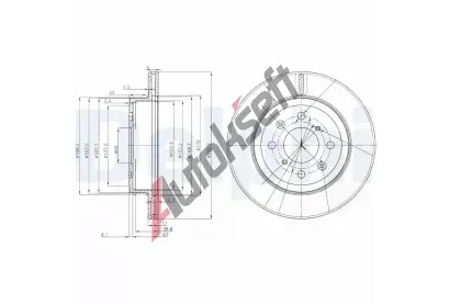 DELPHI Brzdov kotou - 253 mm DF BG3884, BG3884