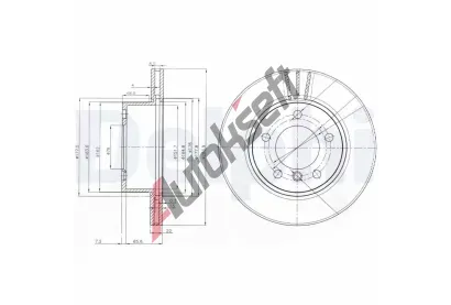 DELPHI Brzdov kotou - 284 mm DF BG3899C, BG3899C