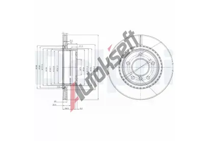 DELPHI Brzdov kotou - 300 mm DF BG3901C, BG3901C