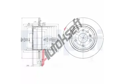 DELPHI Brzdov kotou - 286 mm DF BG3908C, BG3908C