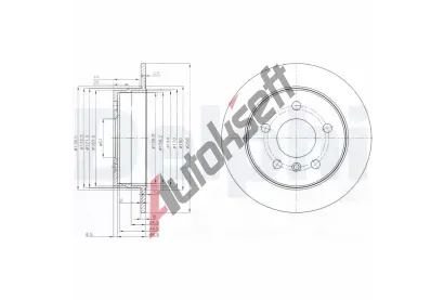 DELPHI Brzdov kotou - 258 mm DF BG3910C, BG3910C