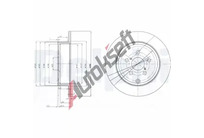 DELPHI Brzdov kotou - 280 mm DF BG3912, BG3912