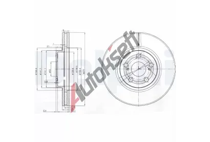 DELPHI Brzdov kotou - 277 mm DF BG3913, BG3913