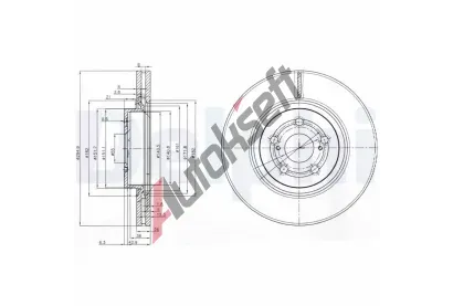 DELPHI Brzdov kotou - 295 mm DF BG3914, BG3914