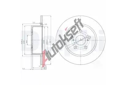 DELPHI Brzdov kotou - 271 mm DF BG3922, BG3922