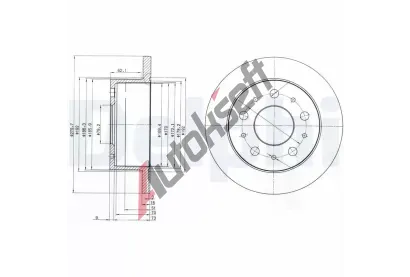 DELPHI Brzdov kotou - 280 mm DF BG3923, BG3923