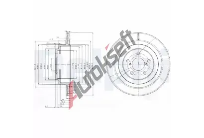 DELPHI Brzdov kotou - 290 mm DF BG3931, BG3931