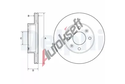DELPHI Brzdov kotou - 241 mm DF BG3935C, BG3935C
