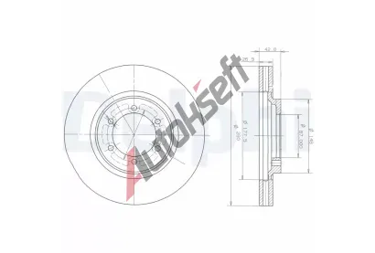 DELPHI Brzdov kotou - 280 mm DF BG3936, BG3936
