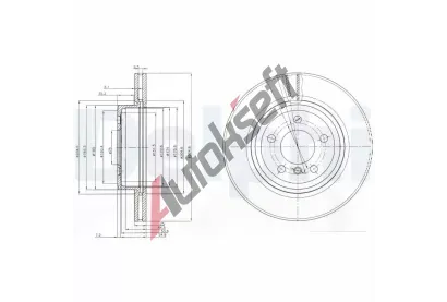 DELPHI Brzdov kotou - 325 mm DF BG3938, BG3938