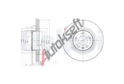 DELPHI Brzdov kotou - 314 mm DF BG3942, BG3942