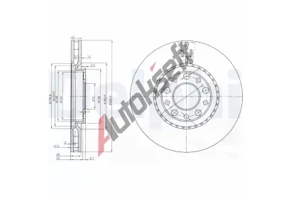 DELPHI Brzdov kotou - 305 mm DF BG3951, BG3951