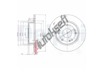 DELPHI Brzdov kotou - 260 mm DF BG3964, BG3964