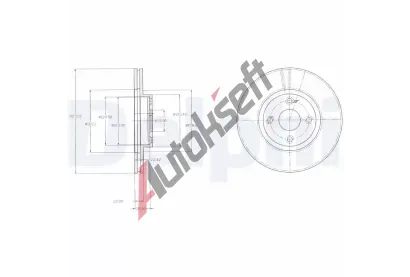 DELPHI Brzdov kotou - 270 mm DF BG3966, BG3966