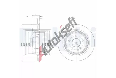 DELPHI Brzdov kotou - 296 mm DF BG3969, BG3969