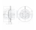 DELPHI Brzdov kotou - 310 mm ‐ DF BG3975