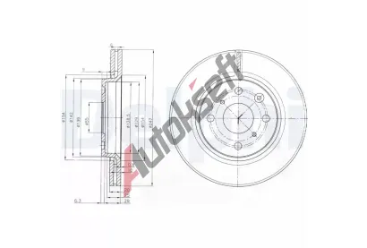 DELPHI Brzdov kotou - 247 mm DF BG3976, BG3976