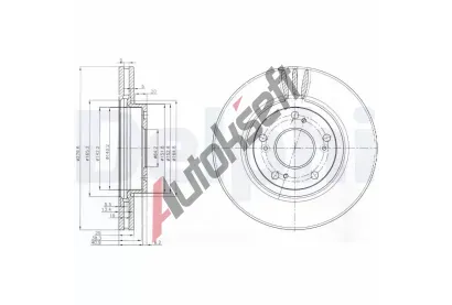 DELPHI Brzdov kotou - 280 mm DF BG3977, BG3977