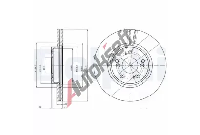 DELPHI Brzdov kotou - 300 mm DF BG3978, BG3978