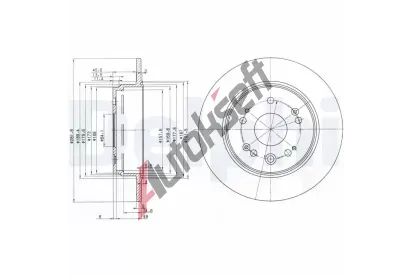 DELPHI Brzdov kotou - 282 mm DF BG3979, BG3979