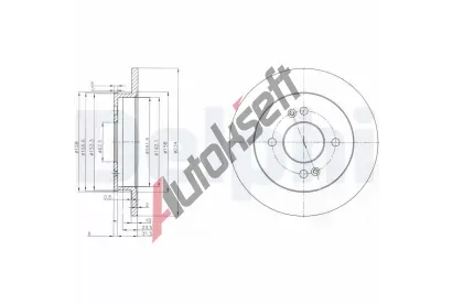 DELPHI Brzdov kotou - 234 mm DF BG3981C, BG3981C