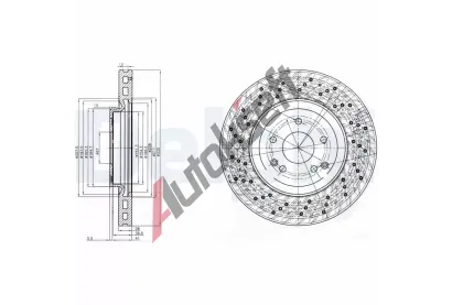 DELPHI Brzdov kotou - 330 mm DF BG3985C, BG3985C