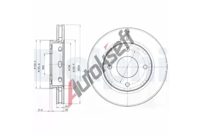 DELPHI Brzdov kotou - 256 mm DF BG3987, BG3987