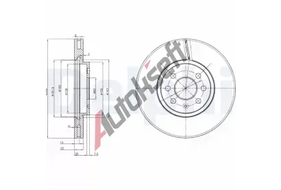 DELPHI Brzdov kotou - 280 mm DF BG3989, BG3989