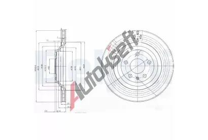 DELPHI Brzdov kotou - 330 mm DF BG3991, BG3991