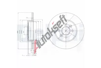 DELPHI Brzdov kotou - 280 mm DF BG3992, BG3992