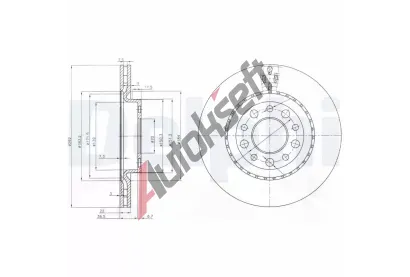 DELPHI Brzdov kotou - 292 mm DF BG3995, BG3995