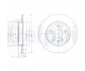 Brzdov kotou DELPHI ‐ DF BG3996